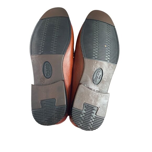 DEXTER MEN'S SADDLE BROWN BRAIDED LEATHER TASSEL SLIP-ON LOAFERS SZ 9.5 NWOT - Picture 5 of 6